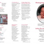 Audrey King Funeral Program