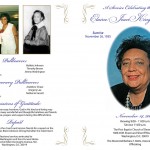 Bowman Funeral Program