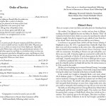 Lynn Funeral Program