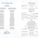 Jessica's Wedding Program