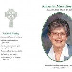 Forsythe Funeral Program