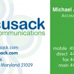 O'Cusack Business Card